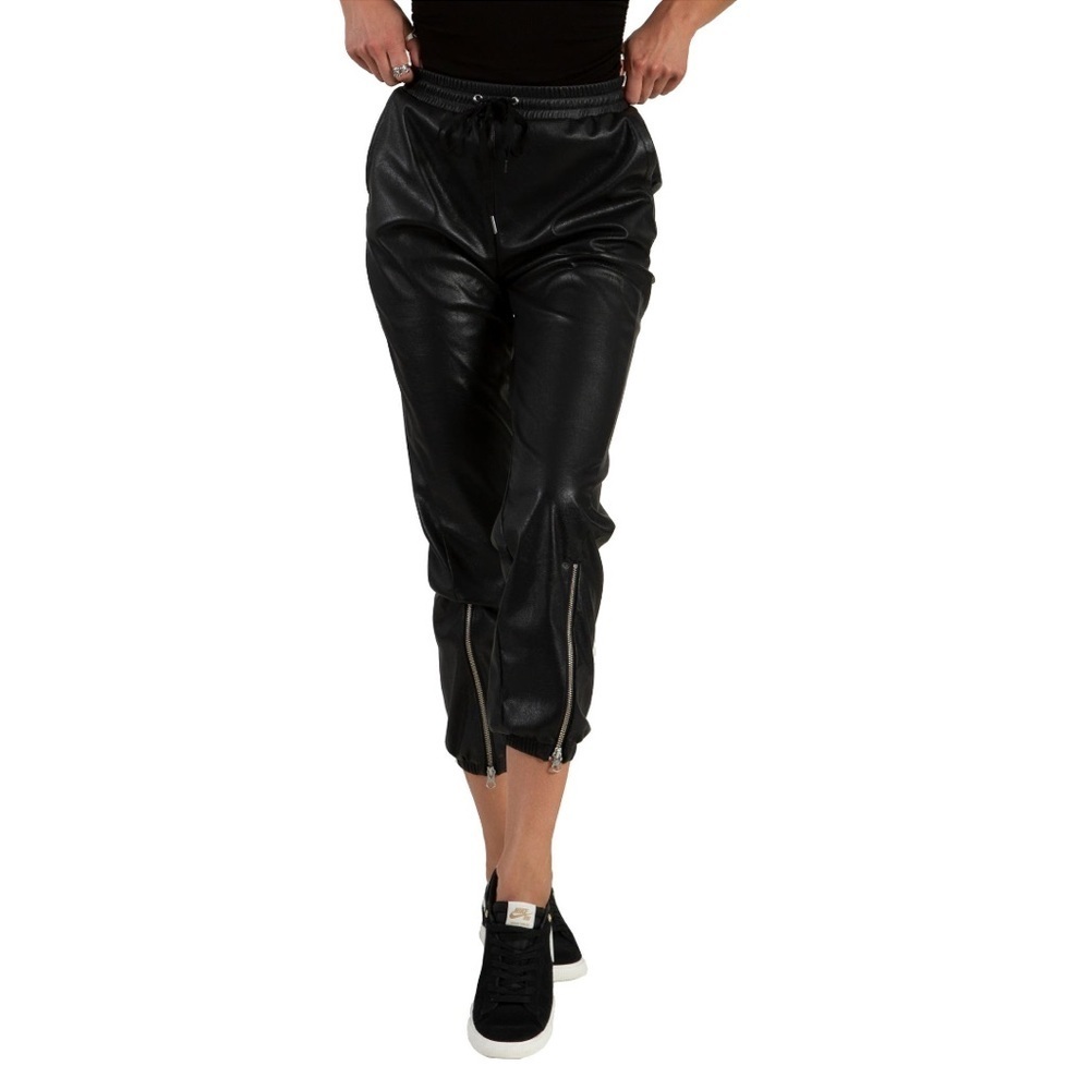 n:Philanthropy Vegan Leather Jogger Black NWT Small Faux Leather